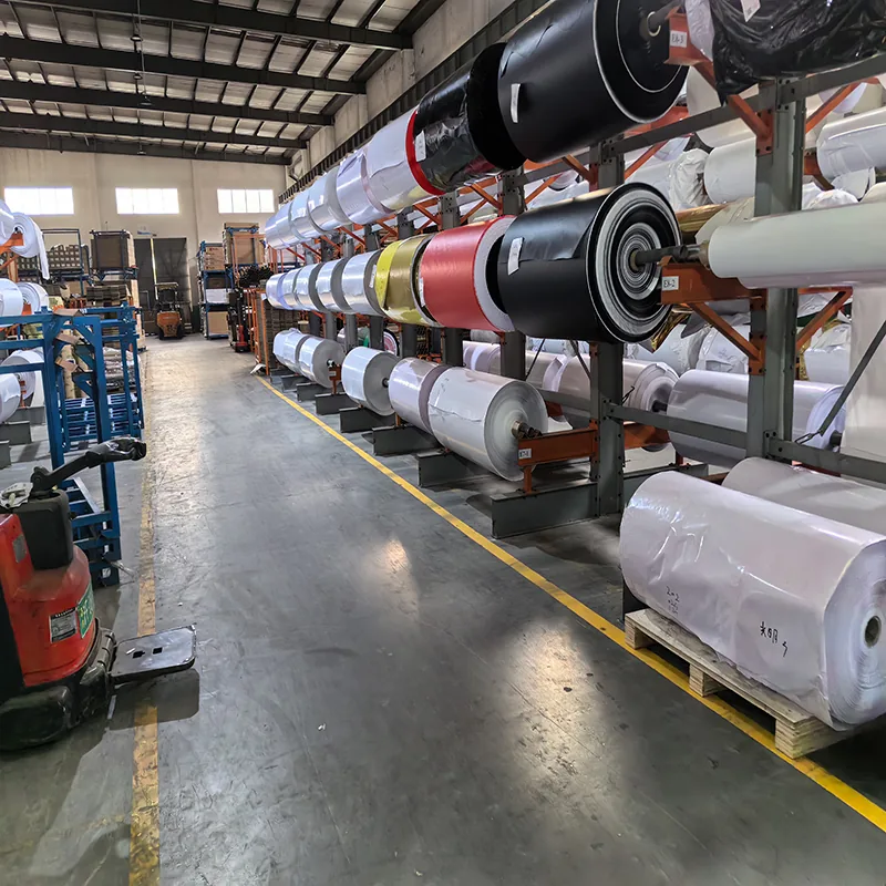 Material roll storage view