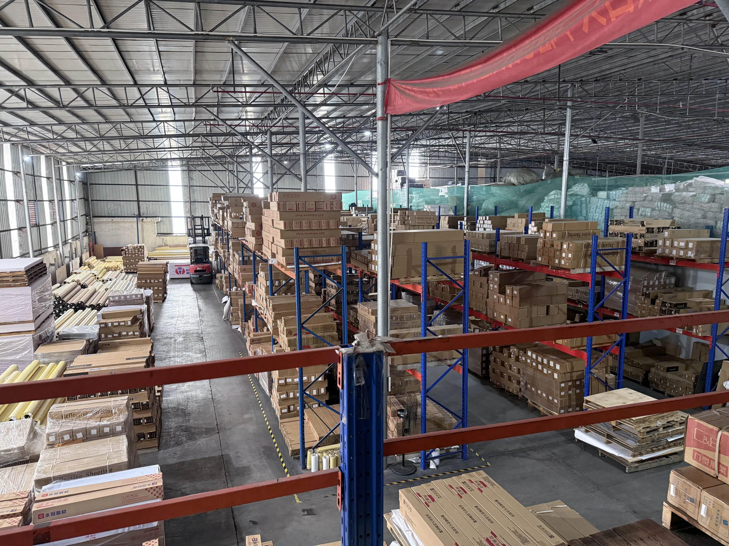 Shelved warehouse