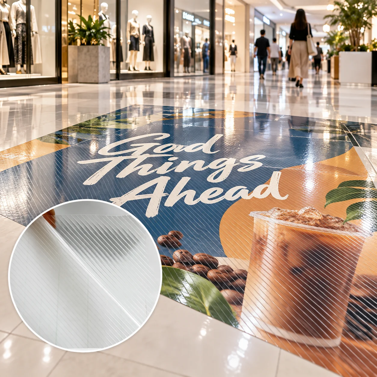 Diagonal-pattern cold lamination film 200/260mic（CLF 18/CLF 19）