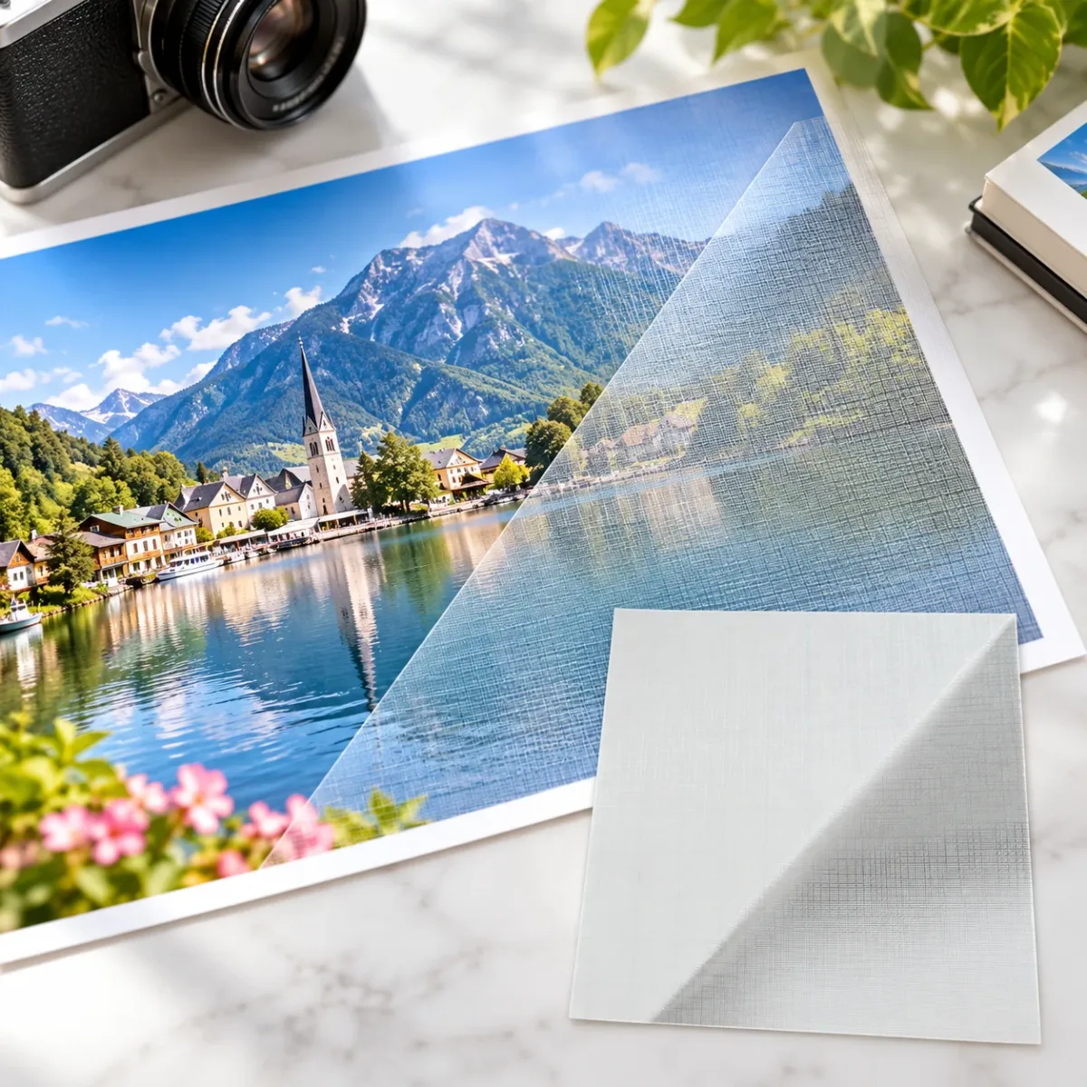 Cross-texture cold lamination film 100mic （CLF 28）