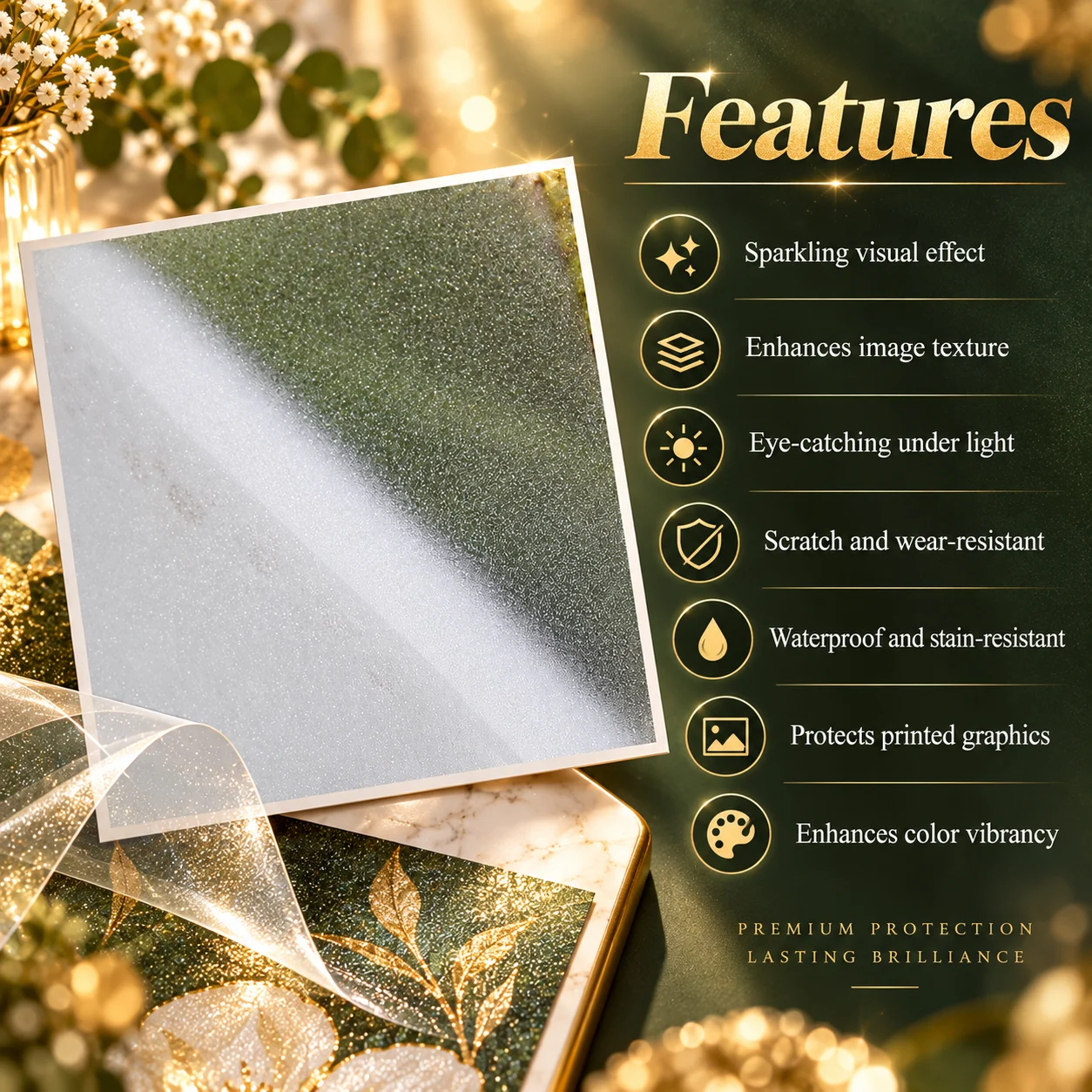 Glitter Cold Lamination Film 100mic （CLF 29） image 3