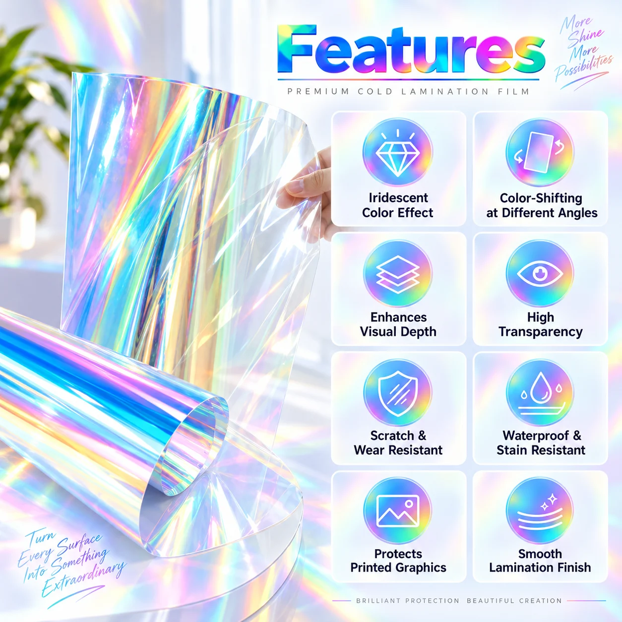 Iridescent Glass Film 50mic（CLF 31） image 3