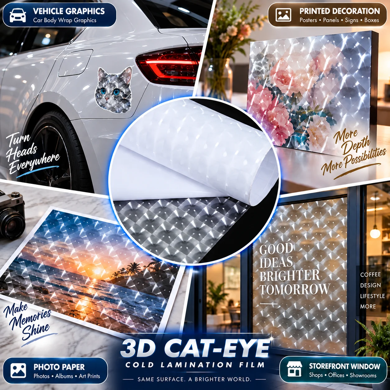 3D Cat-Eye Cold Lamination Film 100mic （CLF 27） image 4