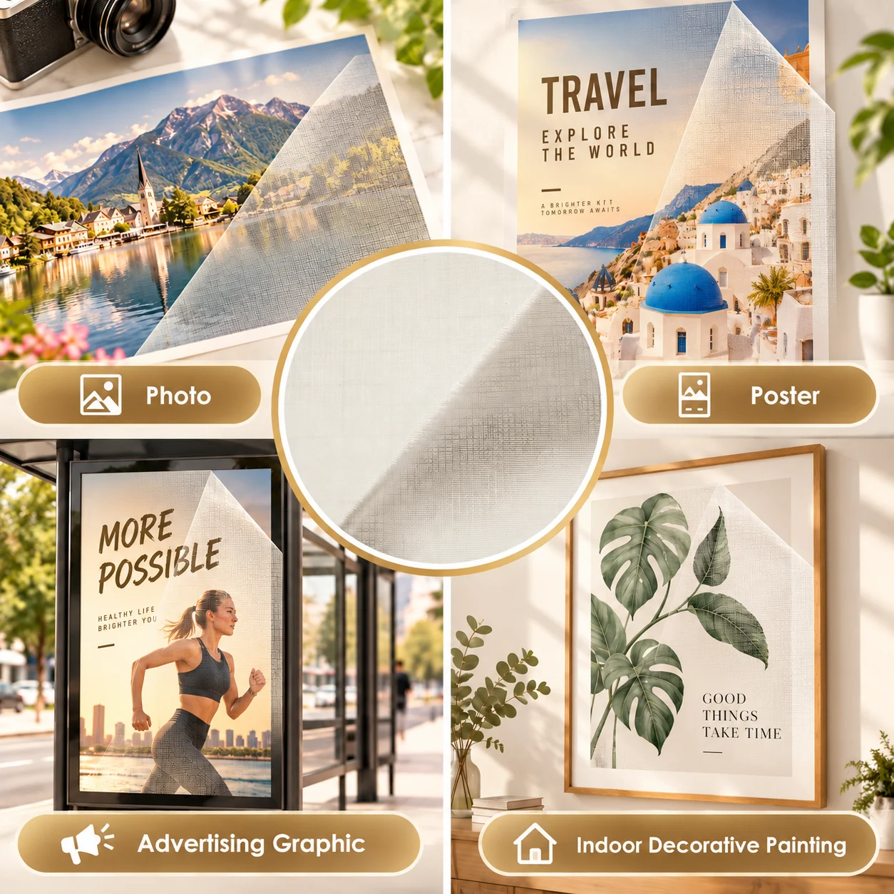 Cross-texture cold lamination film 100mic （CLF 28） image 4