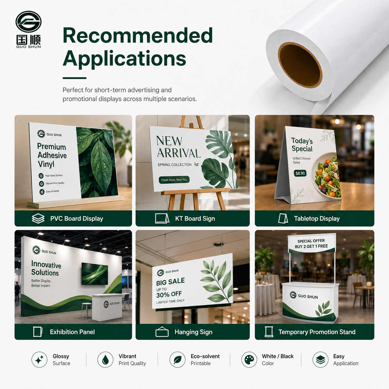 Vinyl Sticker Roll Permanent Adhesive 80mic/140gsm – Wholesale Advertising Material (sav 01) image 6