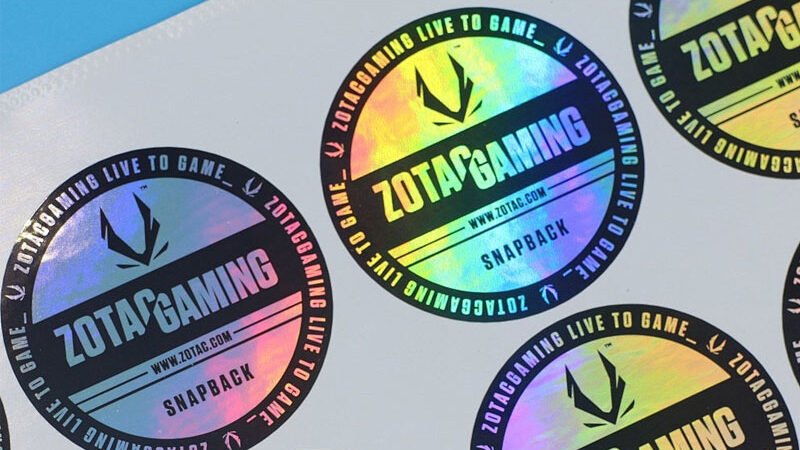 Holographic Vinyl Printed Label Stickers