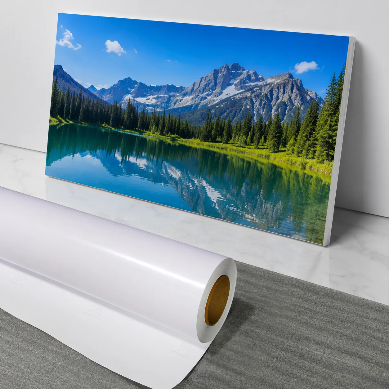 Permanent White/Black Vinyl Roll (80mic, 120gsm) For Short-Term Advertising（Sav 01 、Sav 02 ）