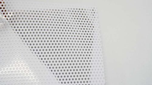 Real-life photos of one-way transparent vinyl film rolls.