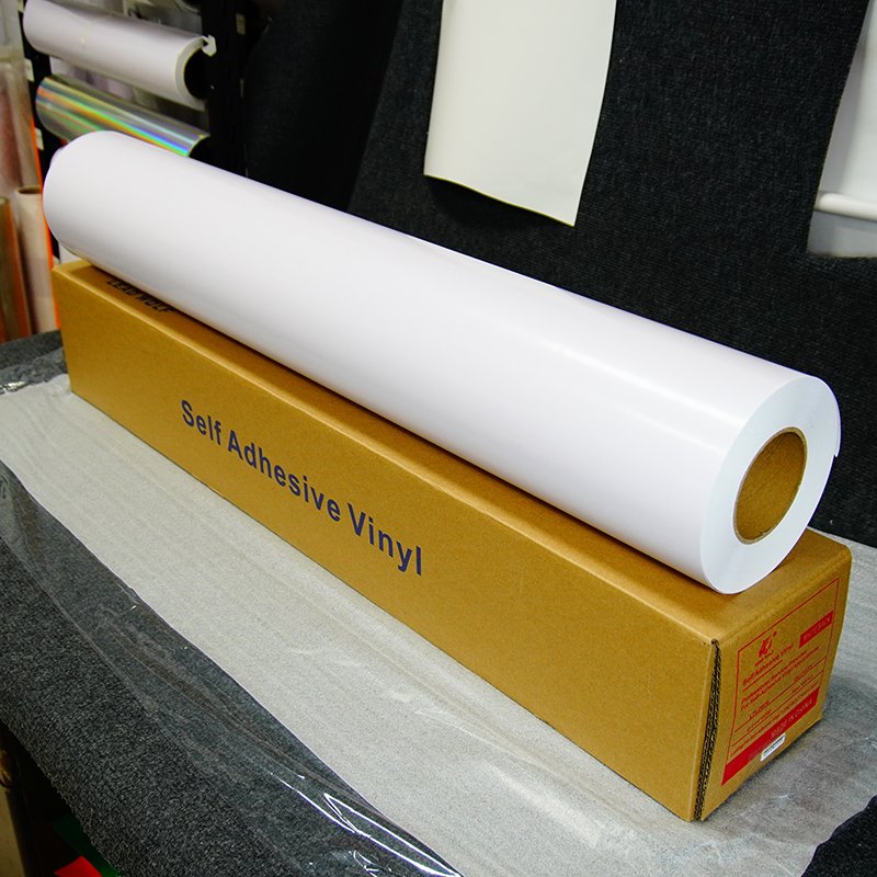 Eco-friendly solvent-based white self-adhesive vinyl rolls