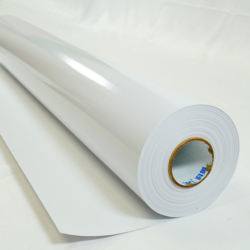 Dyeable vinyl, one-year removable PVC white glossy vinyl roll