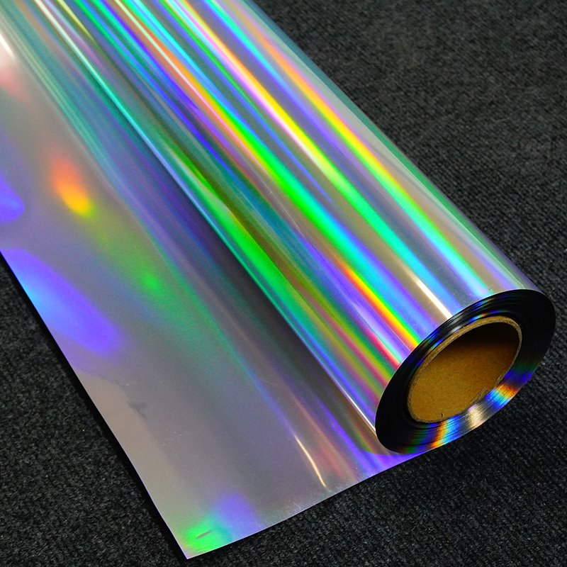Transparent base holographic cut vinyl