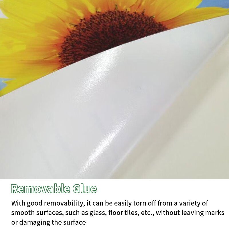 Dyeable vinyl, one-year removable PVC white glossy vinyl roll - Image 5