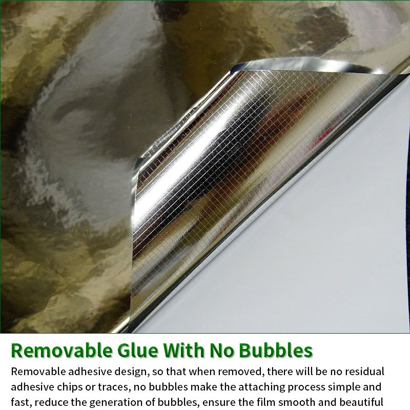 Silver, die-cut, bubble-free, removable vinyl - Image 4