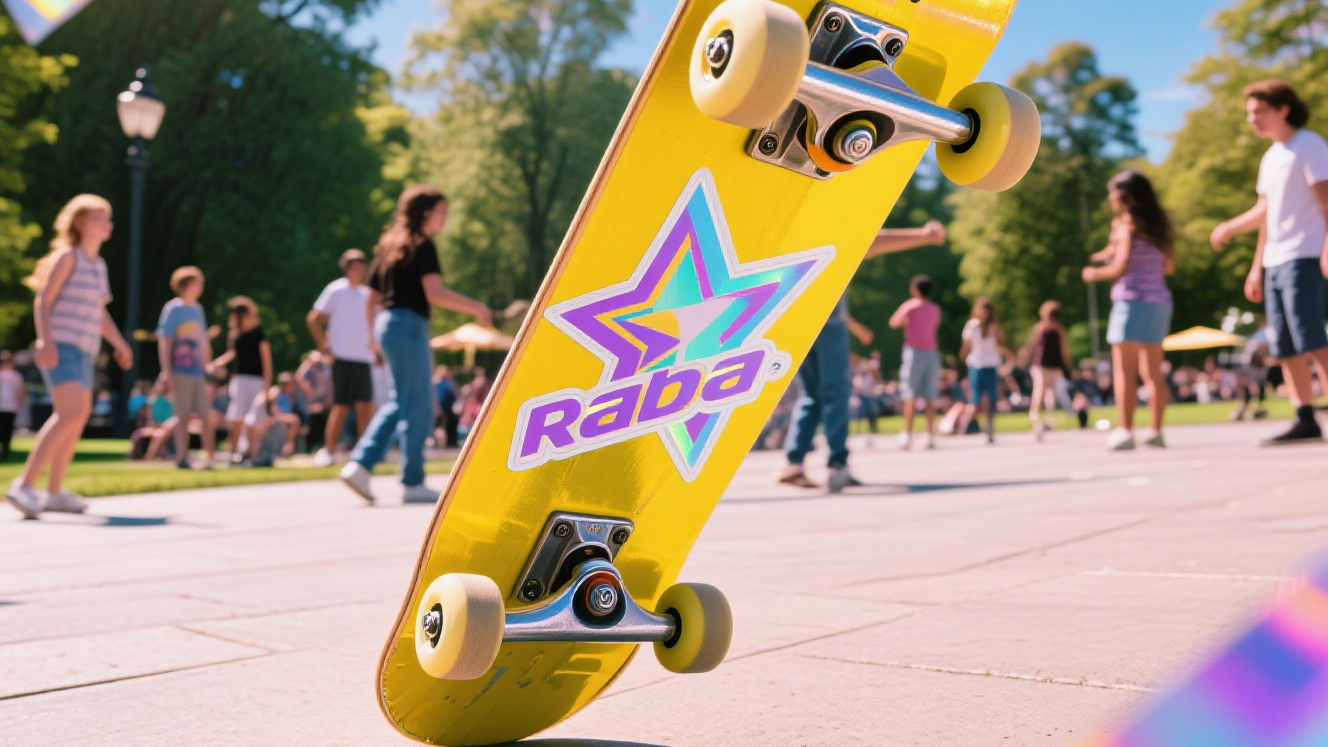 Holographic Vinyl Printed Decals for Skateboard Decoration